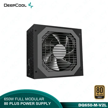 DeepCool Maitinimo 80 PLUS Gold 650W 90% Efektyvumas Visiškai Modulinės, 120mm Tylus Ventiliatorius PC Power Supplie DQ650-M-V2L