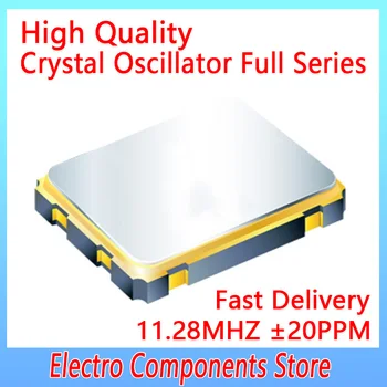 5VNT/Daug 4Pin 2520 2,5 x 2.0 mm, Kvarco Kristalų laikrodžių Osciliatoriai, Mažos Galios 11.28 MHZ SMD Chip Aktyvus Kristalų laikrodžių Osciliatoriai, OSC 1.8 V 20PPM
